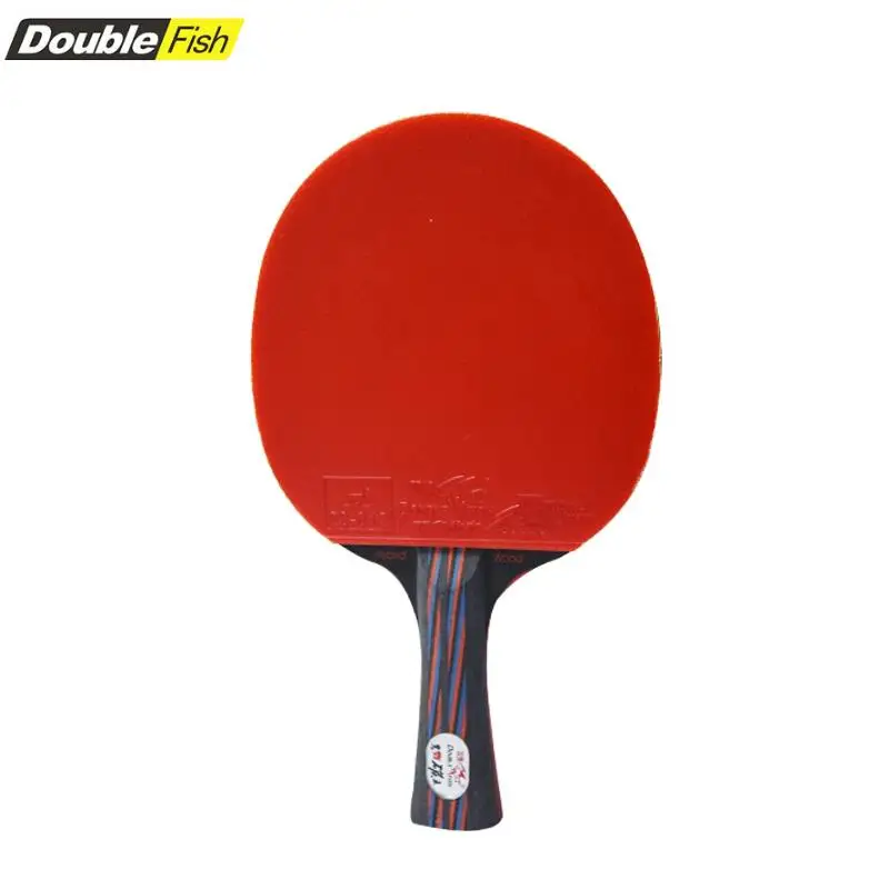 

Double Fish Carbon Fiber Table Tennis Racket high quality Pimples-in Racket Rubber Raquete De Ping Pong rackets with bag