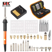 MX-DEMEL Электрический паяльник Регулируемая температура паяльная станция паяльная проволока набор инструментов с 32 шт. железный наконечник и пинцет