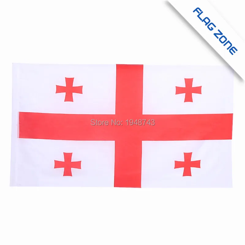 

2017 The Georgia Flag Polyester Flag 5*3 FT 150*90 CM High Quality Cheap Price In-kind Shooting