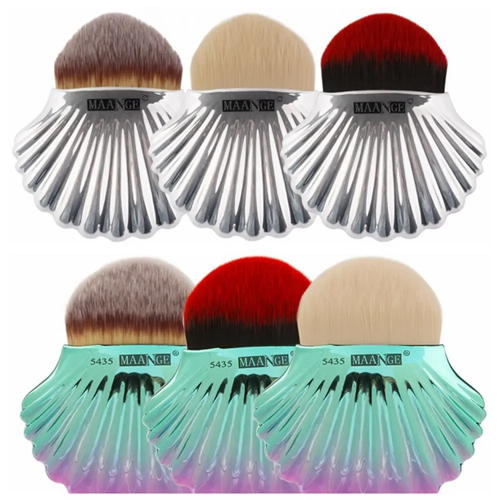 

1 Pcs New Design Fashion Colorful Shell Brushes Cosmetic Beauty Makeup Tool Foundation Concealer Face Contour Powder Blush Brush