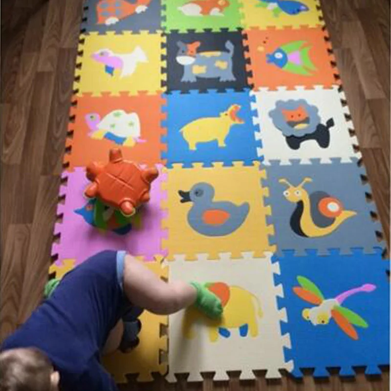 18 шт./набор детские игрушки пазлы из ЭВА|crawling pad|puzzle padbaby foam |