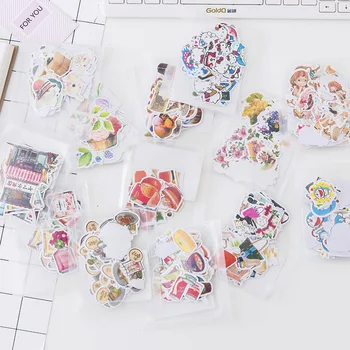 

Cute Animal Expression Flower Cake Sticker Pack Sticker A Children's Stationery Kit DIY Decorative Stickers Notebook