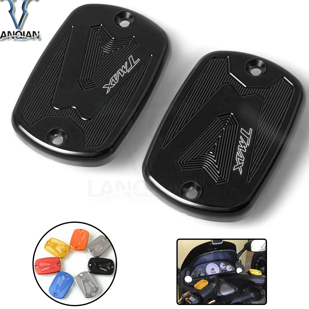 

CNC Cylinder Reservoir Cover Rear Brake Fluid Reservoir Cap Cover For Yamaha Tmax 530 2012 2013 2014 2015 Tmax 500 2008 - 2011