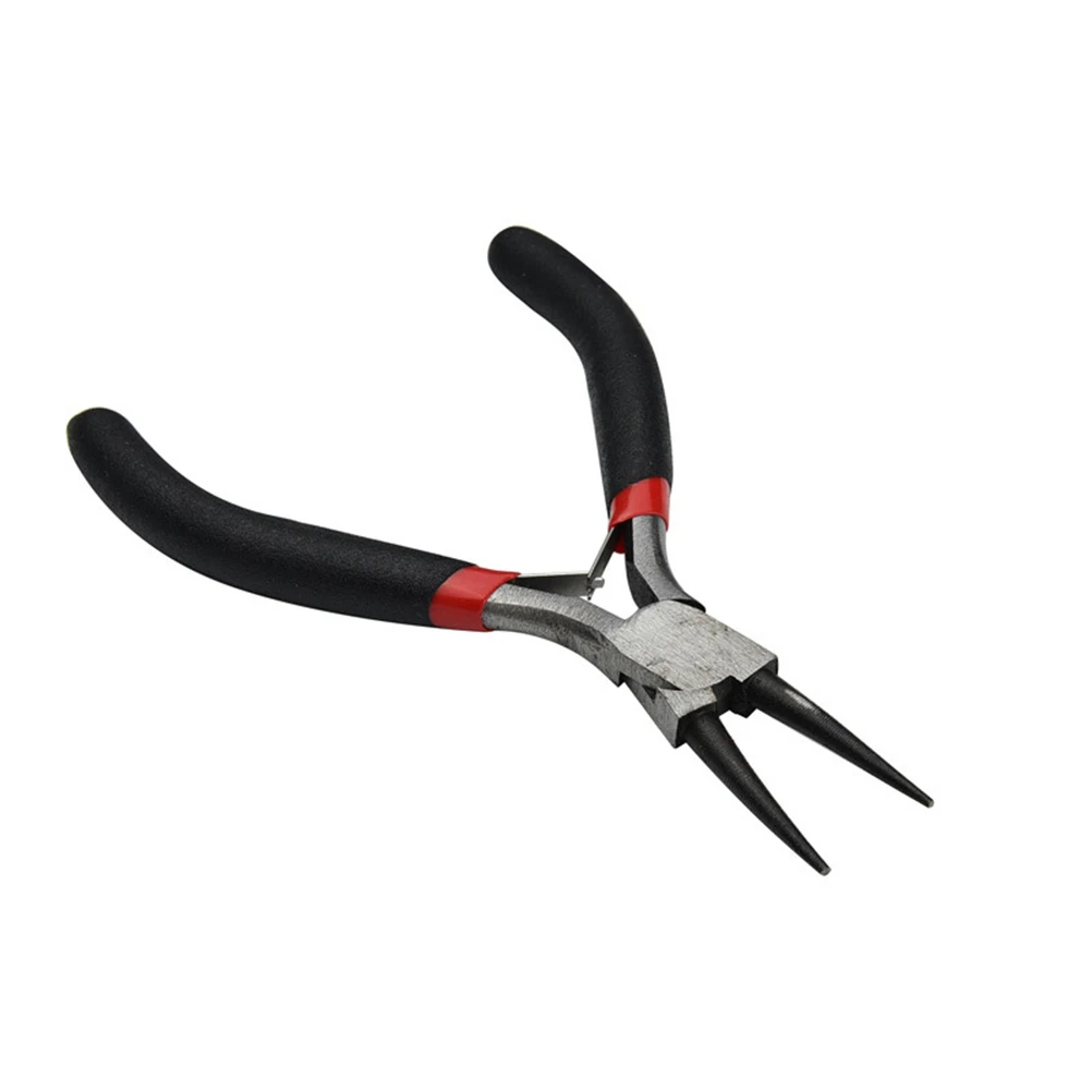 

5 Inch Mini Plier Round/Diagonal/Dentate/Flat Nose Jewelry Pliers Solid Joint End Cutting Cushion Grip Wire Nipper Repair Tool