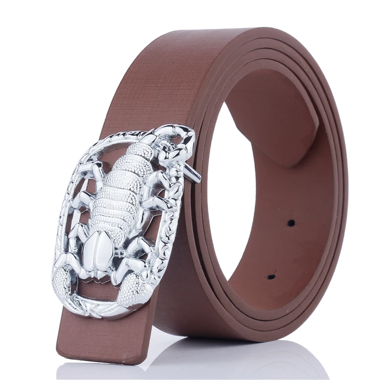 Luxury Designers Smooth Male leather buckle belt for men leather Belts