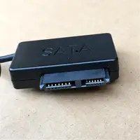 sata כבל 2.0 USB כדי 7 + 6 13Pin Slimline SATA CD נייד / DVD רום כונן אופטי כבל מתאם שחור / לבן Usb Sata מתאם (4)