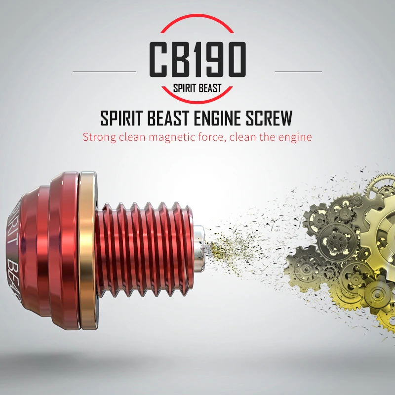 Дух зверя CB190 масляный винт переключатель мотоцикл части алюминиевый сплав двигатели для автомобиля обслуживания Магнитная крышка