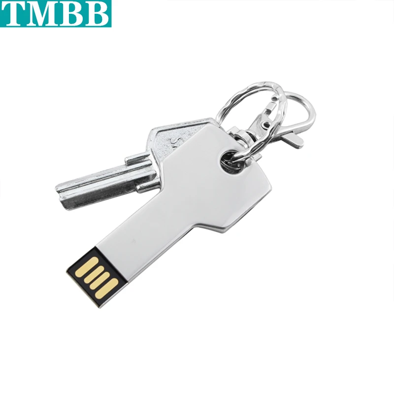 

Keychains Flash Drive Memory Stick Hot Usb Flash Drive 8G 16G 32G 64GB 128GB Pen Drive Pendrive Waterproof Metal Silver U Disk