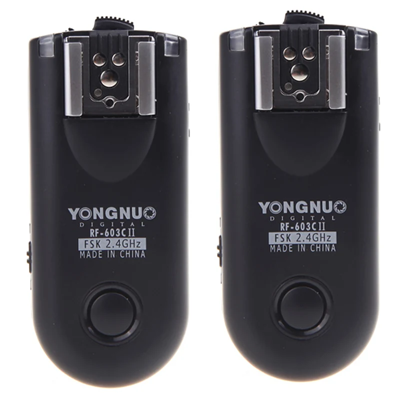 

Yongnuo RF-603C II Wireless Remote Flash Trigger 16 Channels C3 For Canon 1D 5D 7D 10D 20D 30D 40D 50D