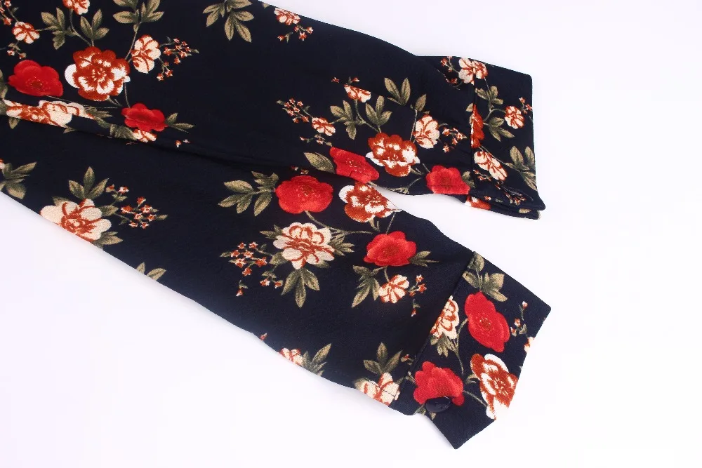 Back Zipper Shirts Women 2018 Loose White Top Femme Ladies Clothes Casual Floral Print Long Sleeve Elegant Blouse Vetements (19)
