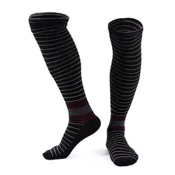 Мужские эластичные компрессионные длинные носки теплые дышащие Нескользящие Повседневные носки