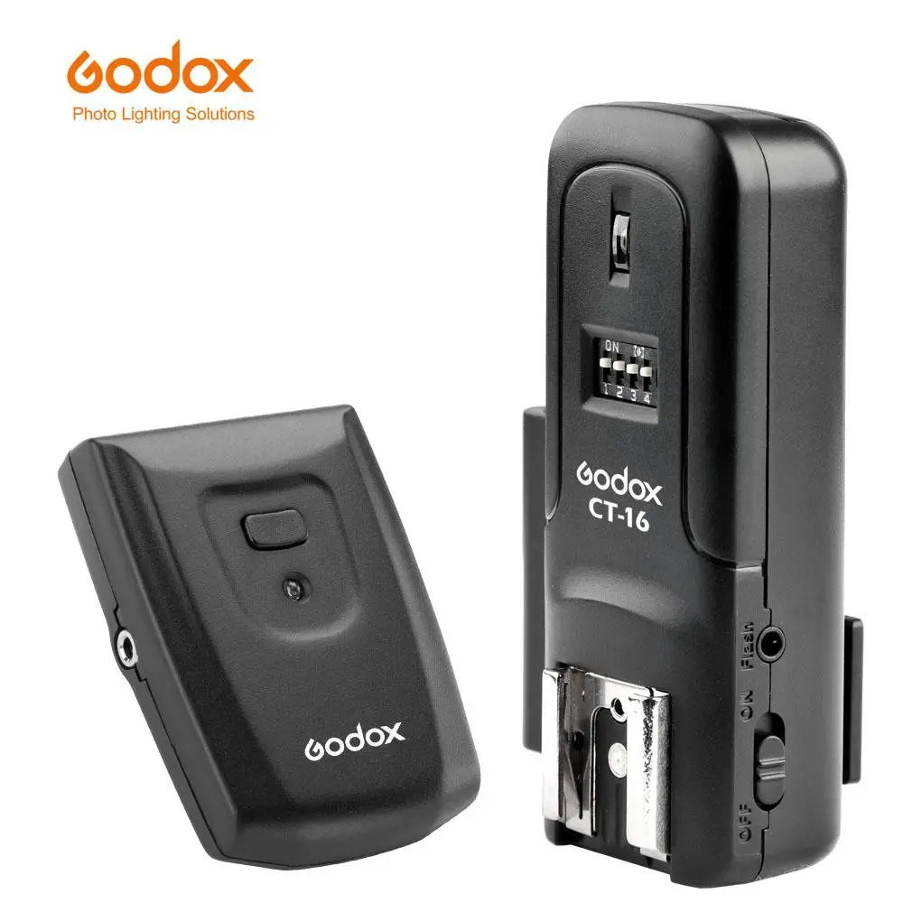 

Godox CT-16 16 Channels Wireless Radio Flash Trigger Transmitter + Receiver Set for Canon Nikon Pentax Studio Speedlite Flash