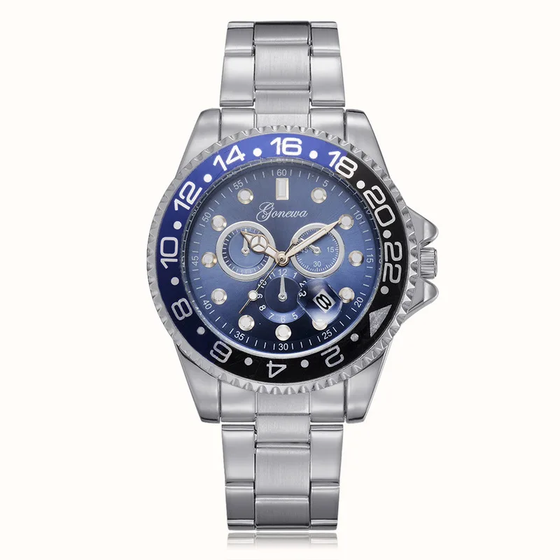 Fashion Three-eye Simple Watches Decorative Double Scale Fashion Watch Fashion Three-eye Simple Watches Decorative Double Scale Fashion Watch