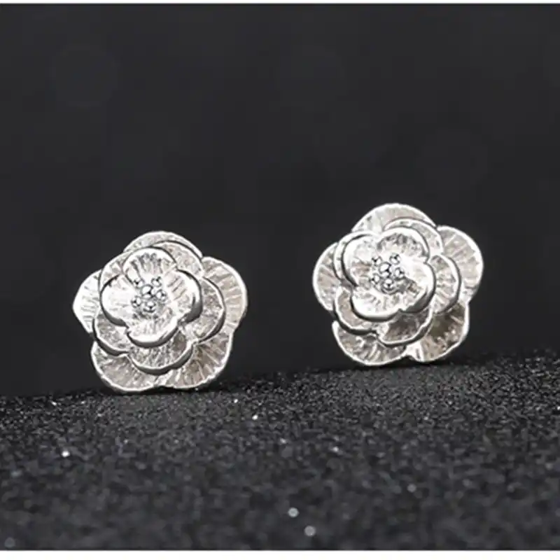 韓国のファッションピアス小さなデイジーの花シニア花イヤリング女性ジュエリー卸売 Fashion Flower Earings Flower Earringsearring Female Aliexpress