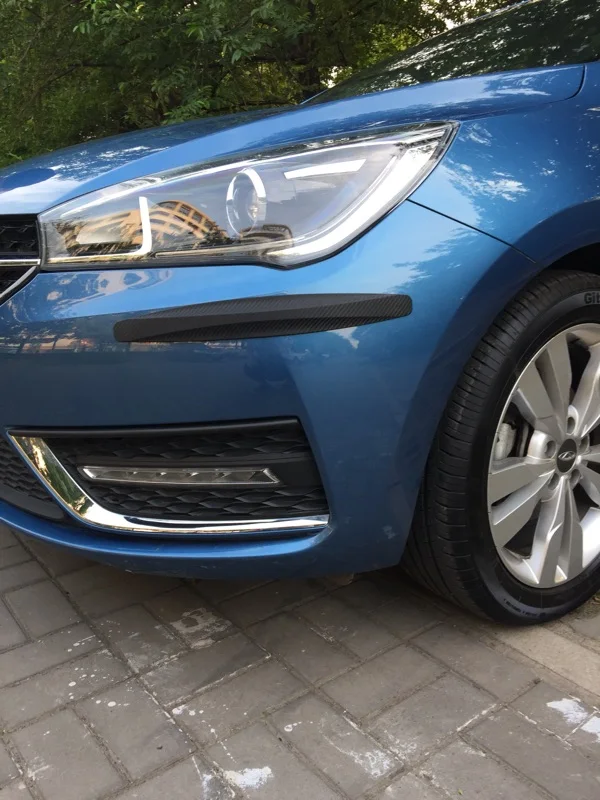 2pcs/set Car Anti-collision Strip Bumper Protector Car Crash Bar Anti-rub Bar Retail Bumper Crash Styling Mouldings ttcr ii car styling for maserati levante accessories anti collision strip crash bumper protector door guard rubbing trim strip