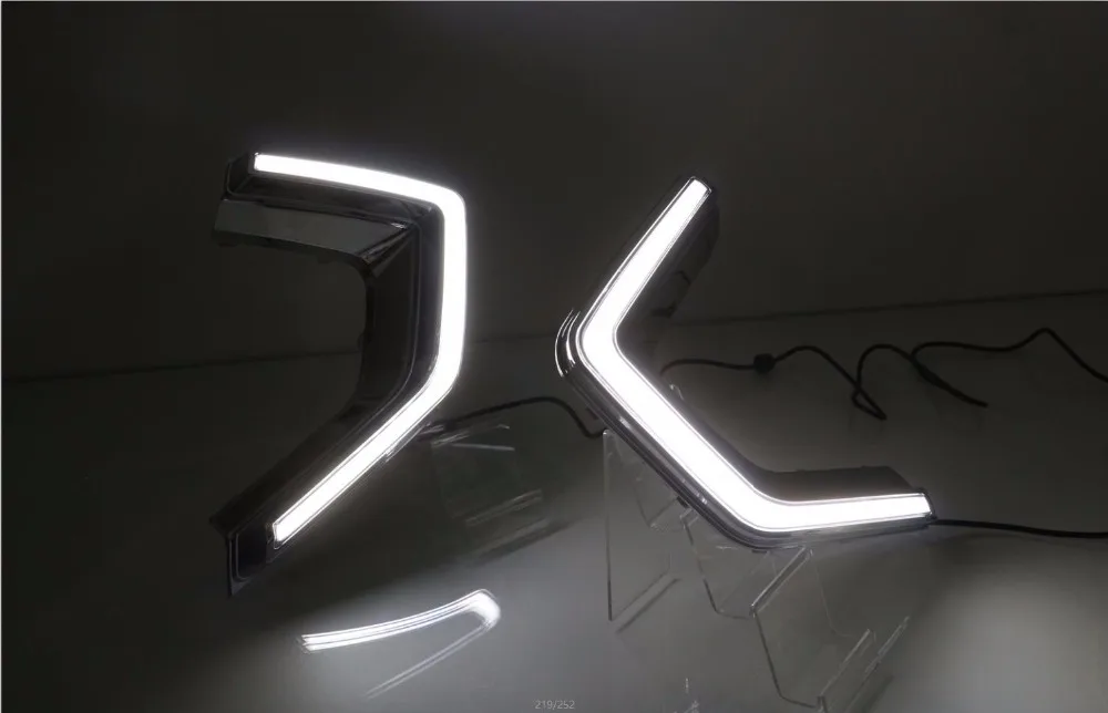 EOsuns led drl дневного света для пульт mg GS- с желтыми поворотниками+ диммер и синий Ночной свет для бега