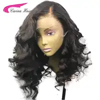 Carina Lace Front Human Hair Wigs with Baby Hair Glueless Short Wigs Loose Wave Peruvian Remy Hair Pre-Plucked Hairline