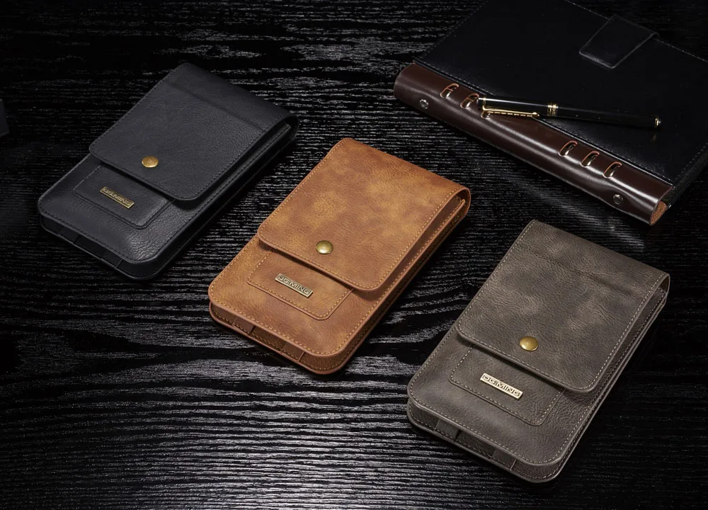 6,5 дюймов, кожаный чехол для телефона, Сумка с петлей на липучке, чехол для samsung Galaxy Note 8 9, чехол-кошелек для iPhone X, huawei P20