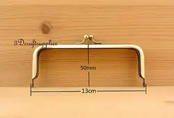 Металлический кошелек Рамка клей на застежке зажим анти латунь 5 дюймов X 2 дюйма C18