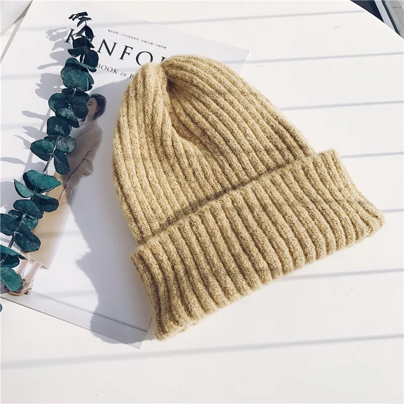 Новые зимние шапки для мужчин и женщин Skullies Beanies женские модные теплые шапки унисекс эластичные вязаные шапки высокого качества