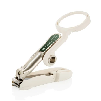 

MR.GREEN Adult Belt Nail Clipper with Magnifier for old man Advanced resin The Elderly Toe and Finger Scissors Knife
