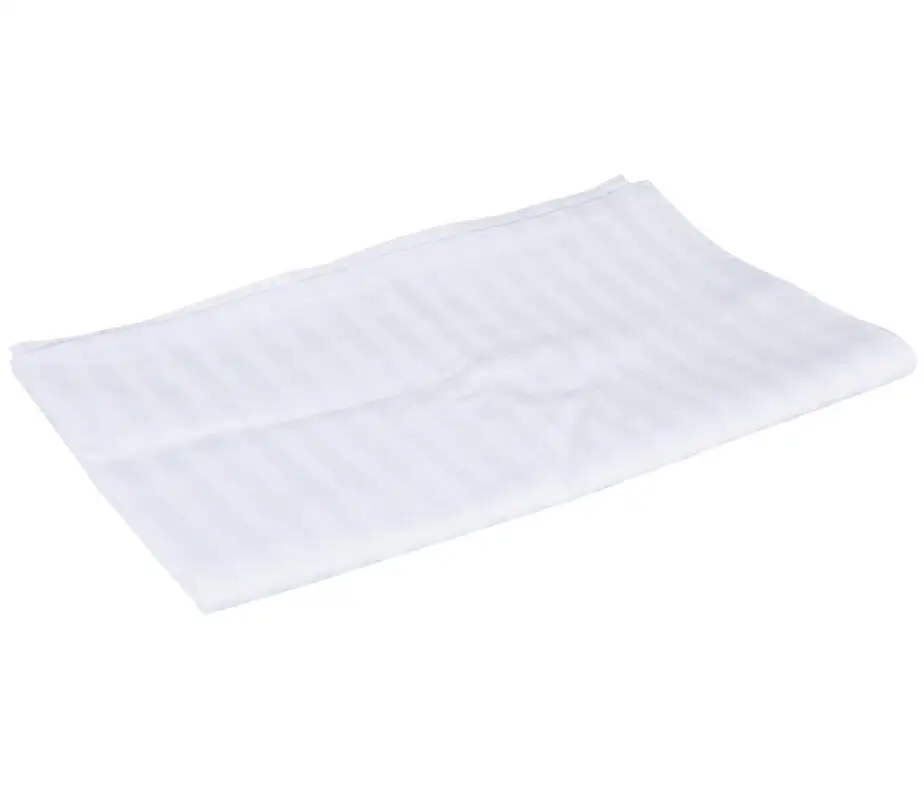 1 шт. мягкие хлопчатобумажные полосатые массажные простыни для кровати, салон красоты, специализированный стол для спа-процедур, покрывало для кровати с отверстием для дыхания лица - Цвет: White 120X200