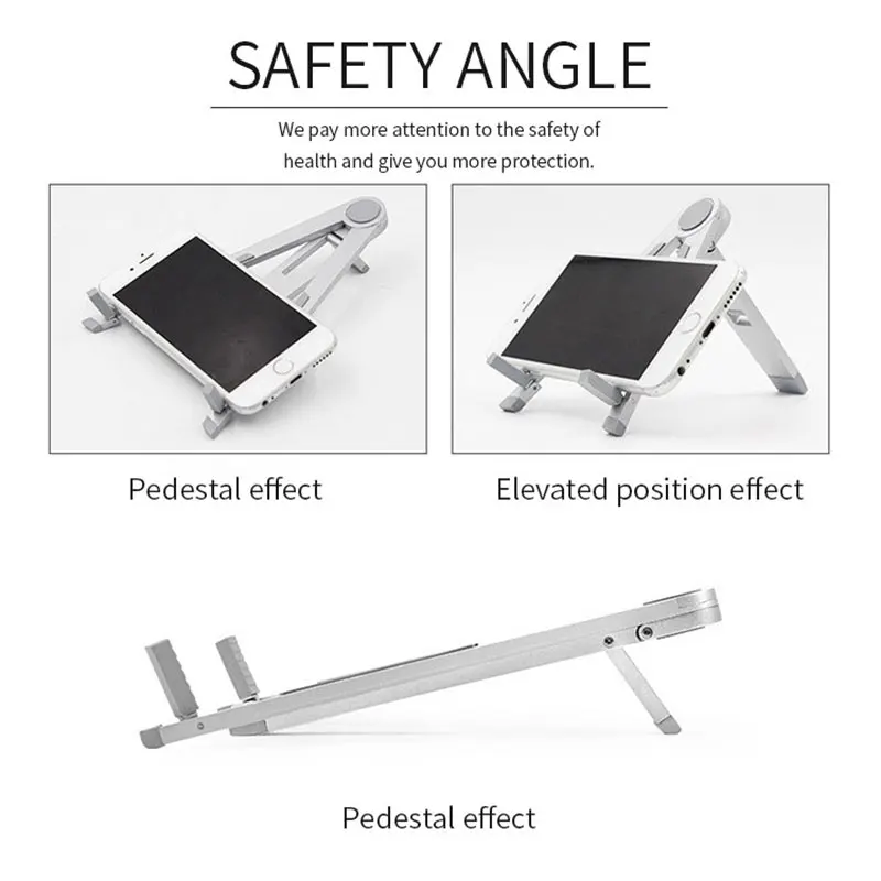  Adjustable Tripod Anti-Slip Tablet Holder Stand Aluminum Alloy Support For ipad 2018 Air Pro Mipad 