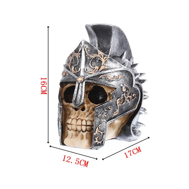 16*17 см шлем с черепом Копилка декоративное украшение для дома хранения Деньги Изделия из смолы подарки на день рождения для мальчиков