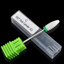 Профессиональный дизайн ногтей керамическая кукурузная Шлифовальная головка сверло Электрический Маникюр Педикюр резак машина аксессуары салонный инструмент белый C Тип