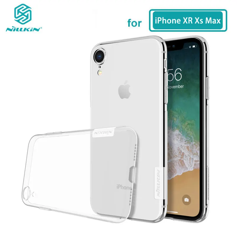 سفور فون XR حالة Nillkin الطبيعة سلسلة شفافة واضحة لينة TPU حقيبة لهاتف أي فون Xs ماكس XR 6 6 S 7 8 زائد