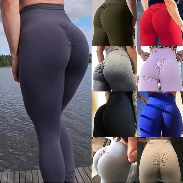 US $5.99 Women Patchwork Elastic Sport Legging Yoga Pants Fitness Compression Sports Trousers Running Tights