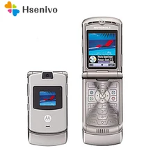 100% хорошее качество Восстановленное Оригинальный Motorola RAZR V3 мобильного телефона один год гарантии + бесплатные подарки