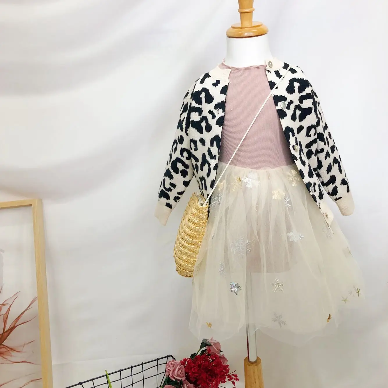 Cabolsa para o Bebê Bonito da Forma Primavera Nova Chegada Estilo Coreano Algodão All-match Manga Longa Leopardo-impresso Camisola Meninas 2020 16 High Quality Mamãe e Bebê