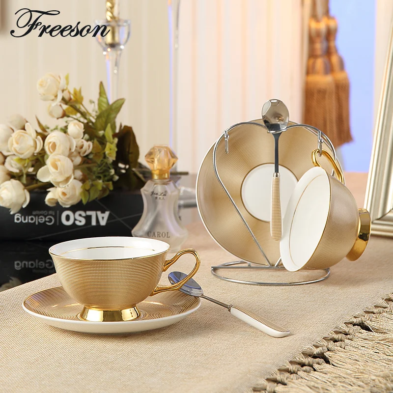 Select British Royal Bone China Coffee Cups Lover Couple Mugs Ceramic Tea Cup Saucer Set Europe