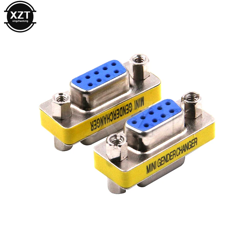 

1pcs DB9 serial port conversion head VGA 9 hole on adapter connector RS232 high quality