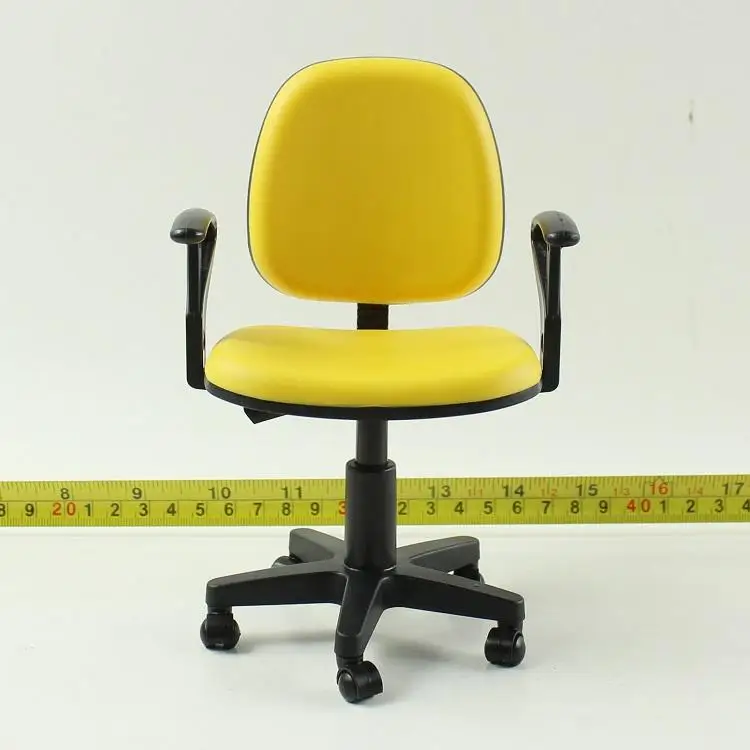 4 цвета 1/6 масштаб компьютерное кресло модель вращающееся кресло Action Fiugure офисные аксессуары - Цвет: Yellow