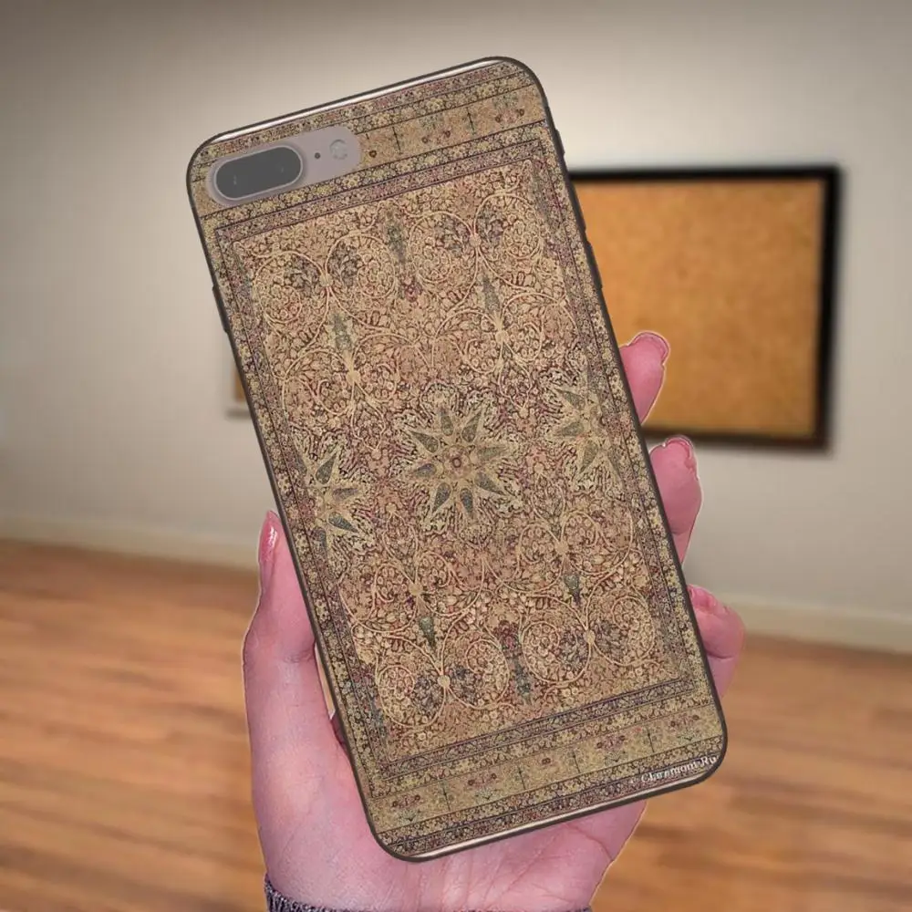 Для Apple iPhone 4 4S 5 5S SE 6 6S 7 8 Plus X XS Max XR ультра тонкий мультяшный узор персидский ковер