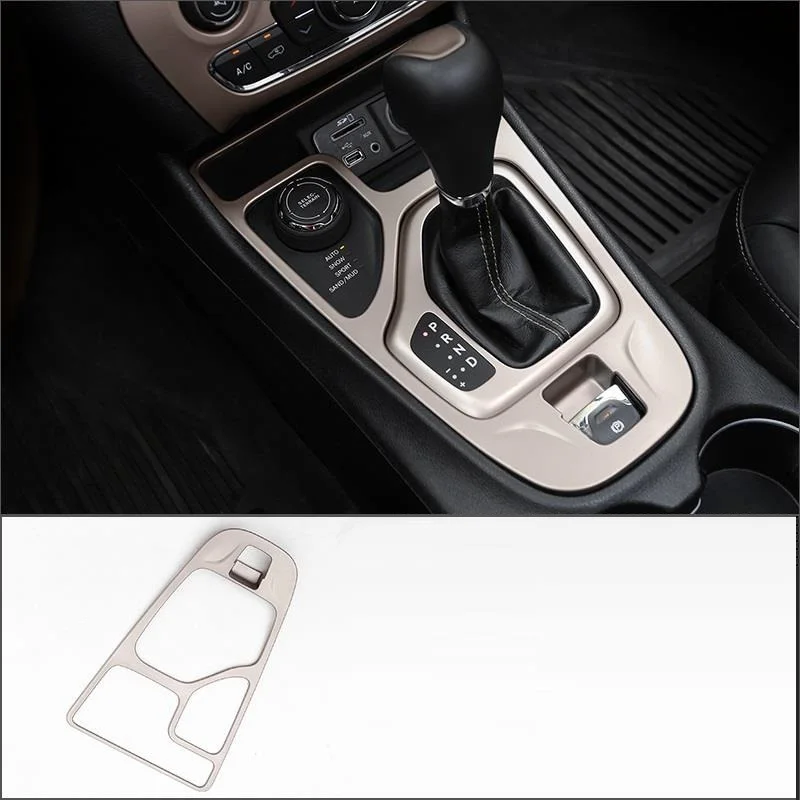 

Car Control System Gear Interior Excent Chromium Decorative Modification Protecter Covers Accessories 18 19 FOR JEEP Cherokee