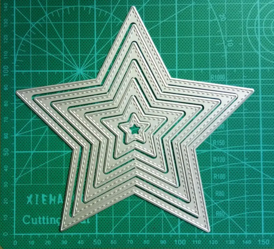 

7pcs Star Frames Metal Cutting Dies Stencil For DIY Scrapbooking Album Cards Decoration Embossing Folder Die Cutter Template