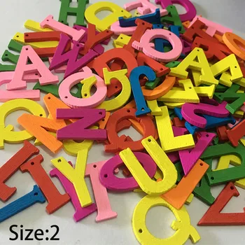 

100pcs DIY Cute Letters Wooden Alphabet Sewing Buttons Scrapbook Craft HG99
