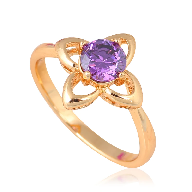 

Gold tone Health Jewelry Nickel & Lead Free Plating Austrian Zircon Ring KR61 Size #6 #6.5 #7 #5.5 #7.75 #7.5