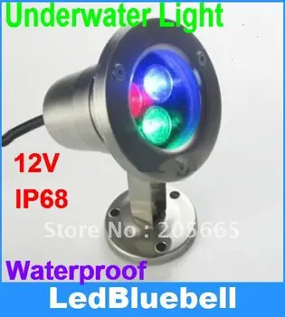 

3W RGB LED Underwater Light Waterproof for Swimming pool lamp 12V Input