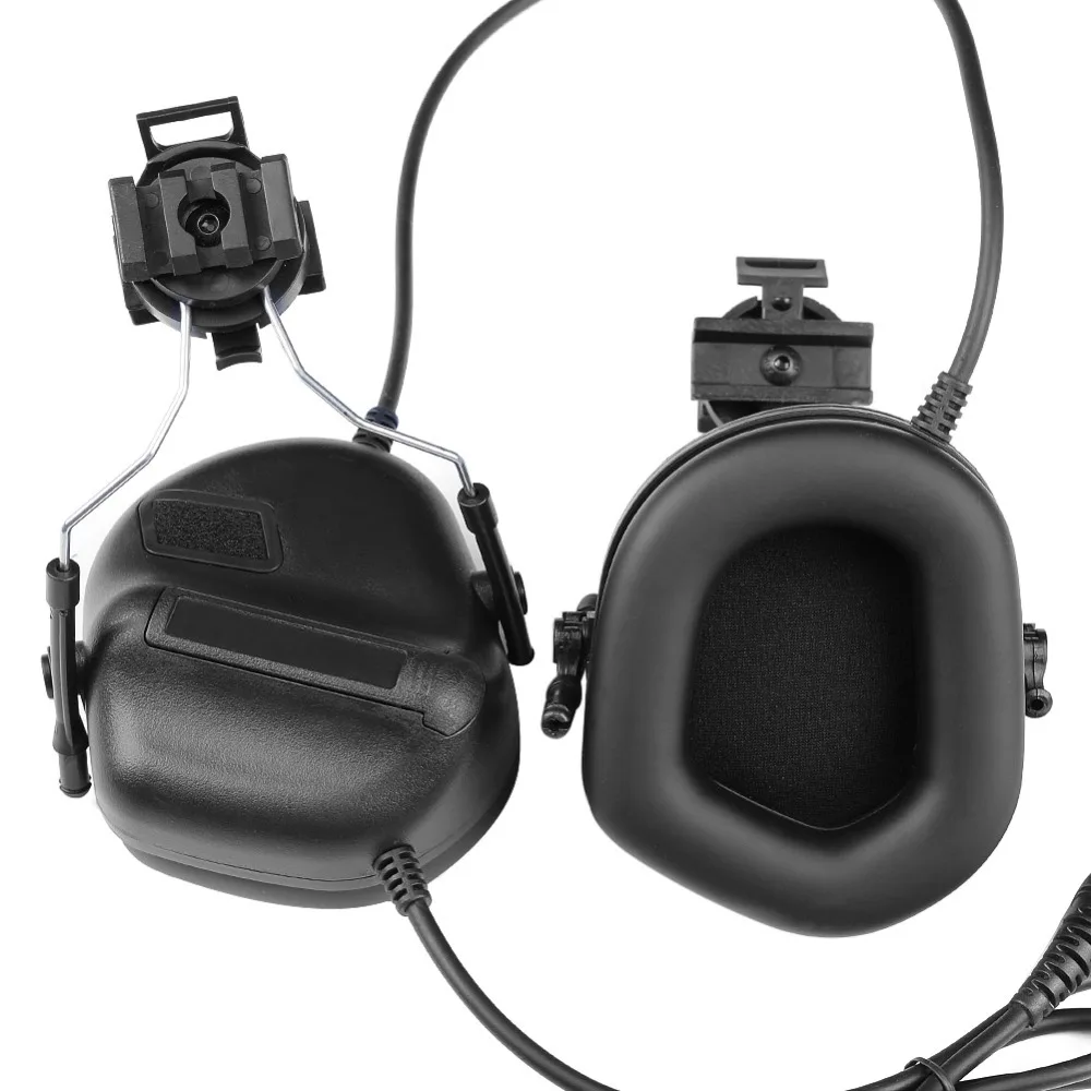 Fone de Ouvido Fone de Ouvido com Capacete Conjunto para Rápido Capacete ao ar Tático Capacete Militar Ferroviário Adaptador Peltor Livre Tiro Comtac com 15 Fones de Ouvido tático & Acessórios