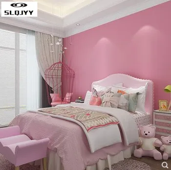 

Pink princess series wallpaper self-adhesive girl bedroom lovely children room pure color waterproof desk furniture renovation