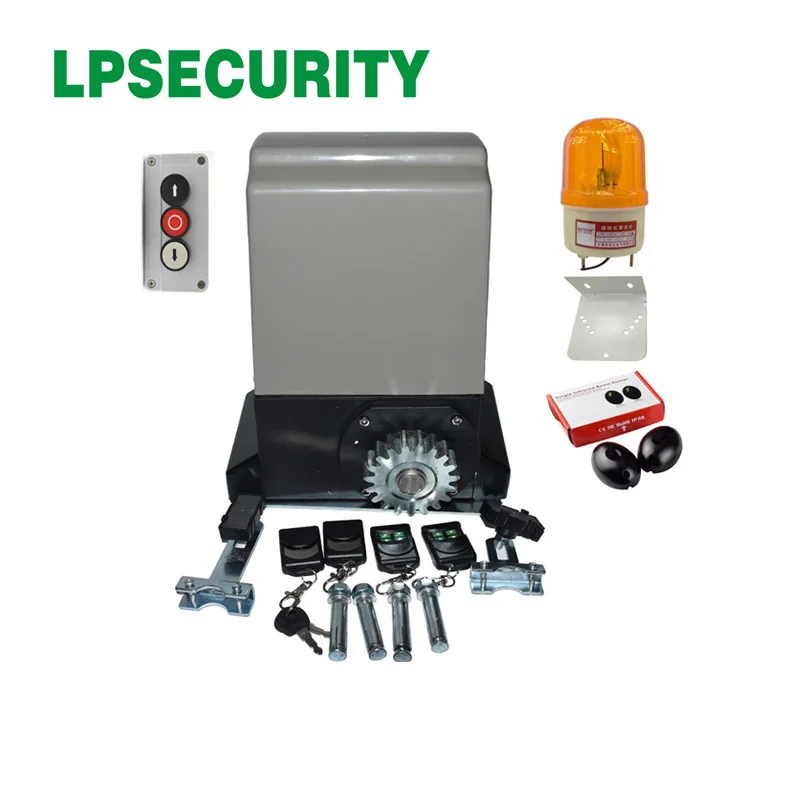 LPSECURITY 230V 800 кг/1200 кг электрические автоматические раздвижные ворота открывалка мотор оператора(Сенсорная лампа для клавиатуры опционально