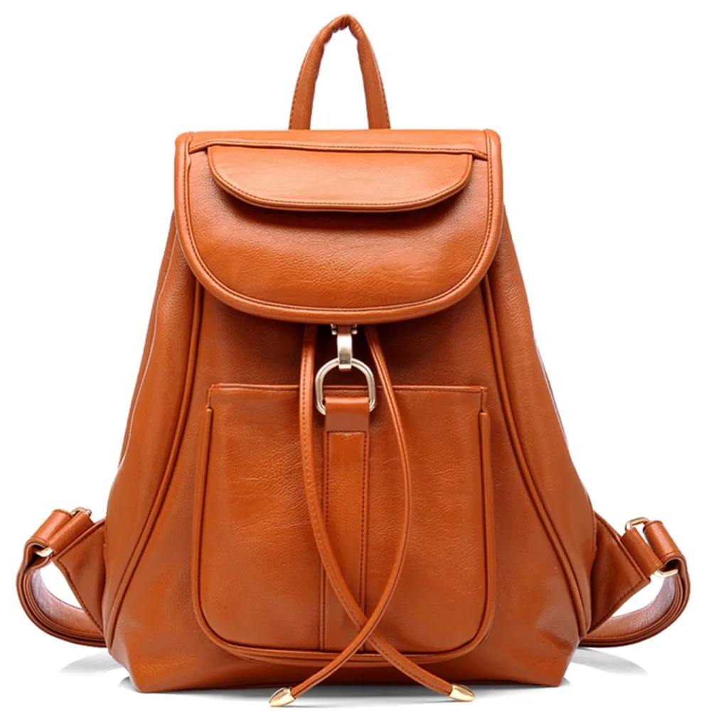 Graceful Girls Faux Leather New Handbag Backpack Knapsack Travelling ...