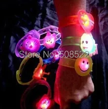 Free shipping, Cartoon light bracelet,LED bracelet light up for party Christmas,glowing watch,suitable for children and adult