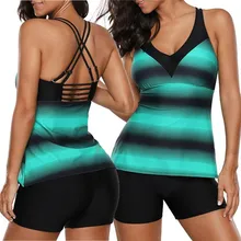 Танкини, два предмета, купальник для женщин, бикини, для женщин,, купальник для женщин, плюс размер, купальный костюм с пуш-ап, Maio, для пляжа, Mayo Bathers