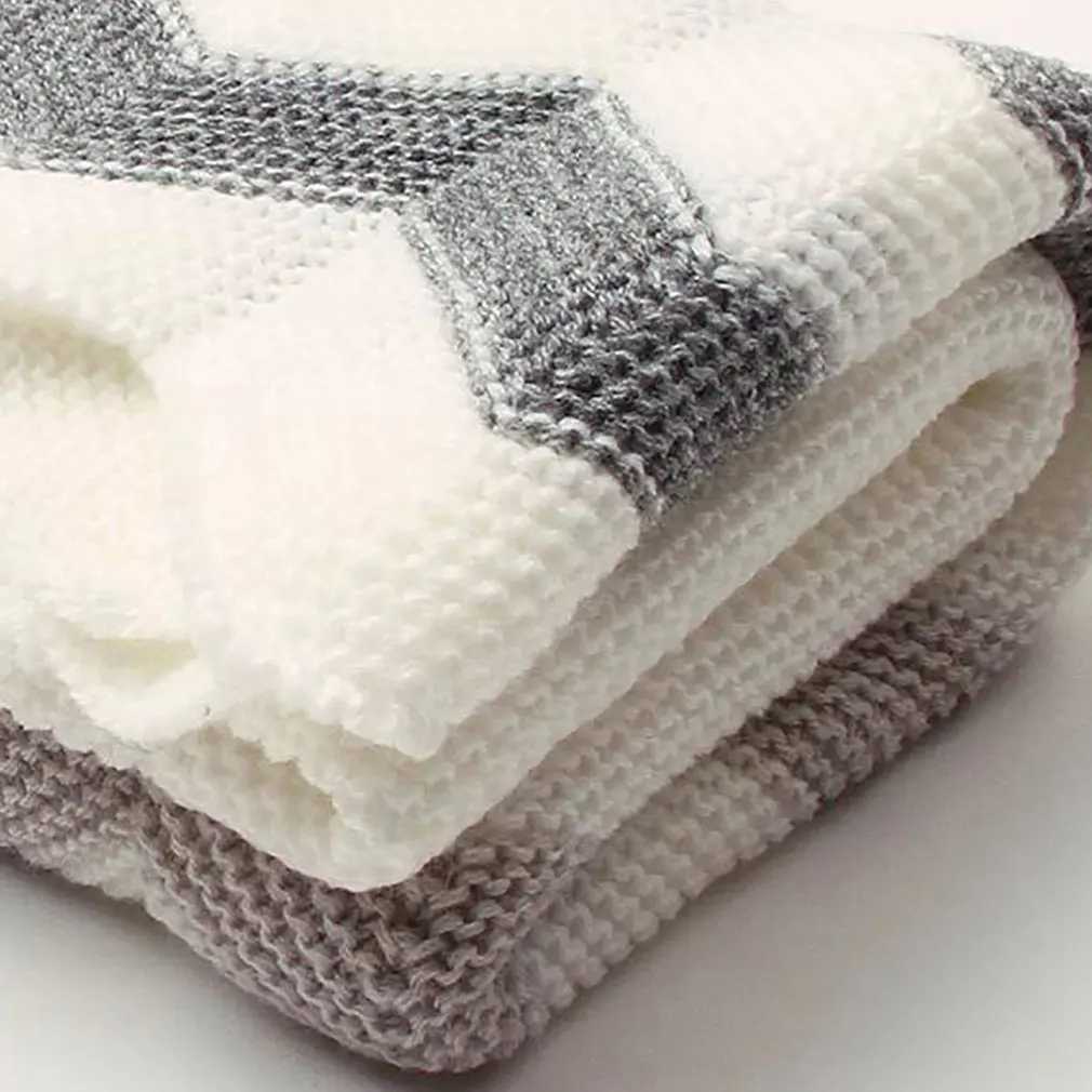 Детское одеяло Трикотажные пеленки для новорожденного супер мягкое одеяло для малышей постельные принадлежности одеяло для кровати диван