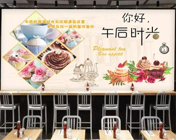 

beibehang papel de parede custom European and American fashion cake wallpaper background wallpaper home decoration 3d wallpaper